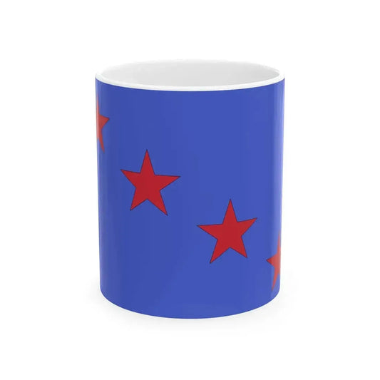 Flag of four star general of the Italian Air Force (Italy) White Coffee Mug 11oz - Go Mug Yourself