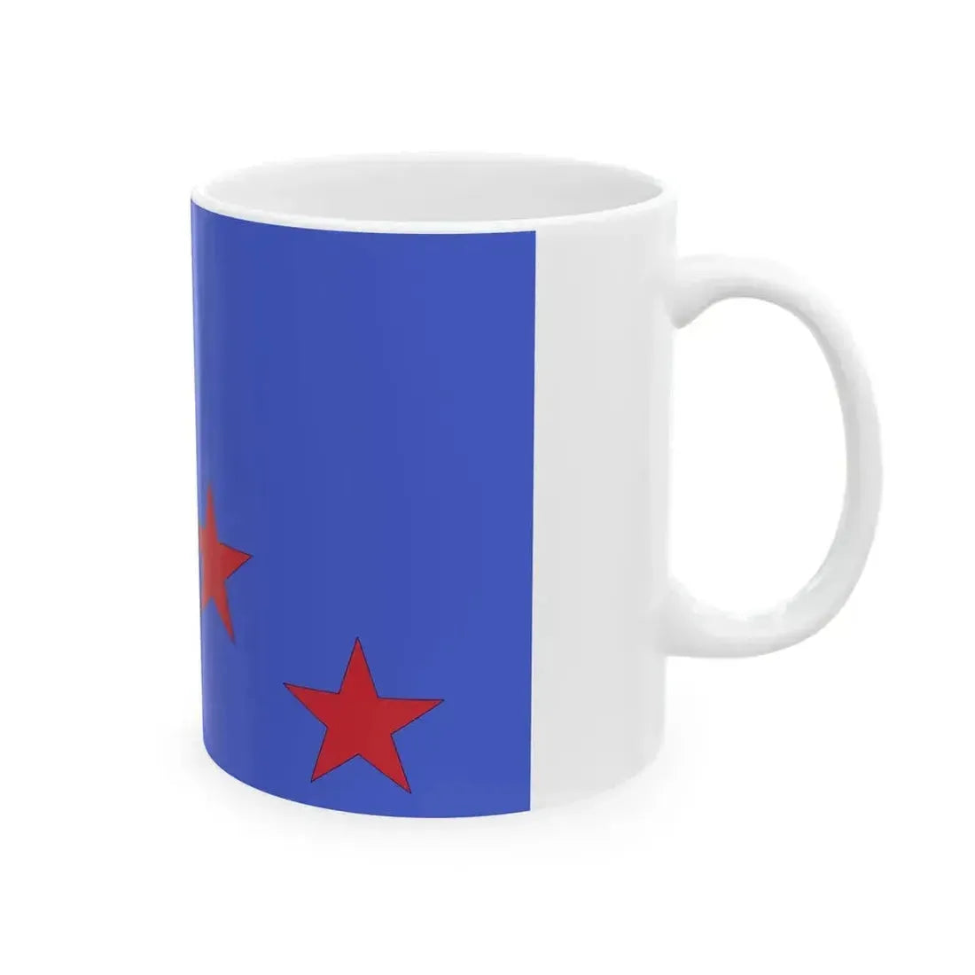 Flag of four star general of the Italian Air Force (Italy) White Coffee Mug - Go Mug Yourself