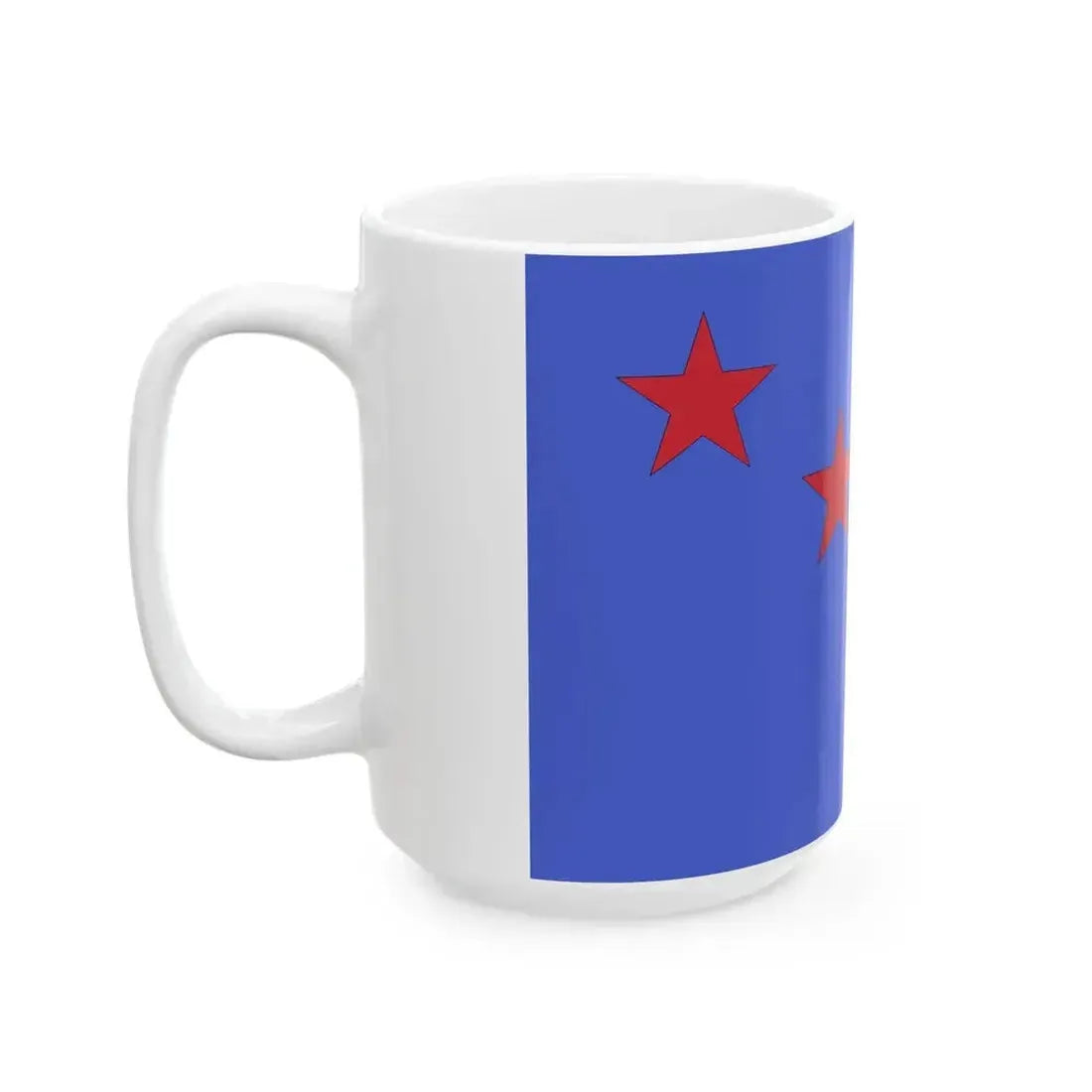 Flag of four star general of the Italian Air Force (Italy) White Coffee Mug - Go Mug Yourself