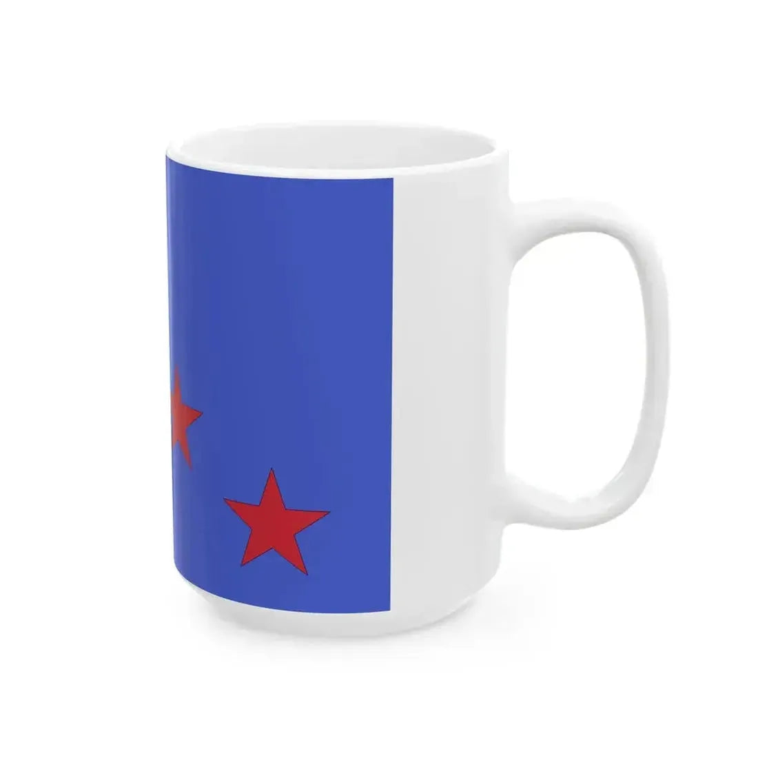 Flag of four star general of the Italian Air Force (Italy) White Coffee Mug - Go Mug Yourself