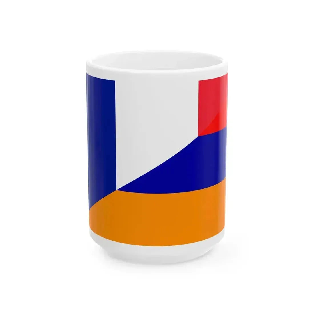 Flag of France and Armenia (Armenia) White Coffee Mug 15oz - Go Mug Yourself