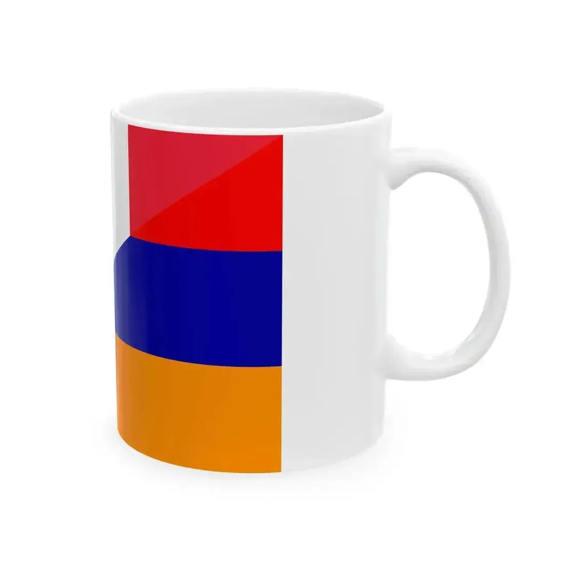 Flag of France and Armenia (Armenia) White Coffee Mug - Go Mug Yourself