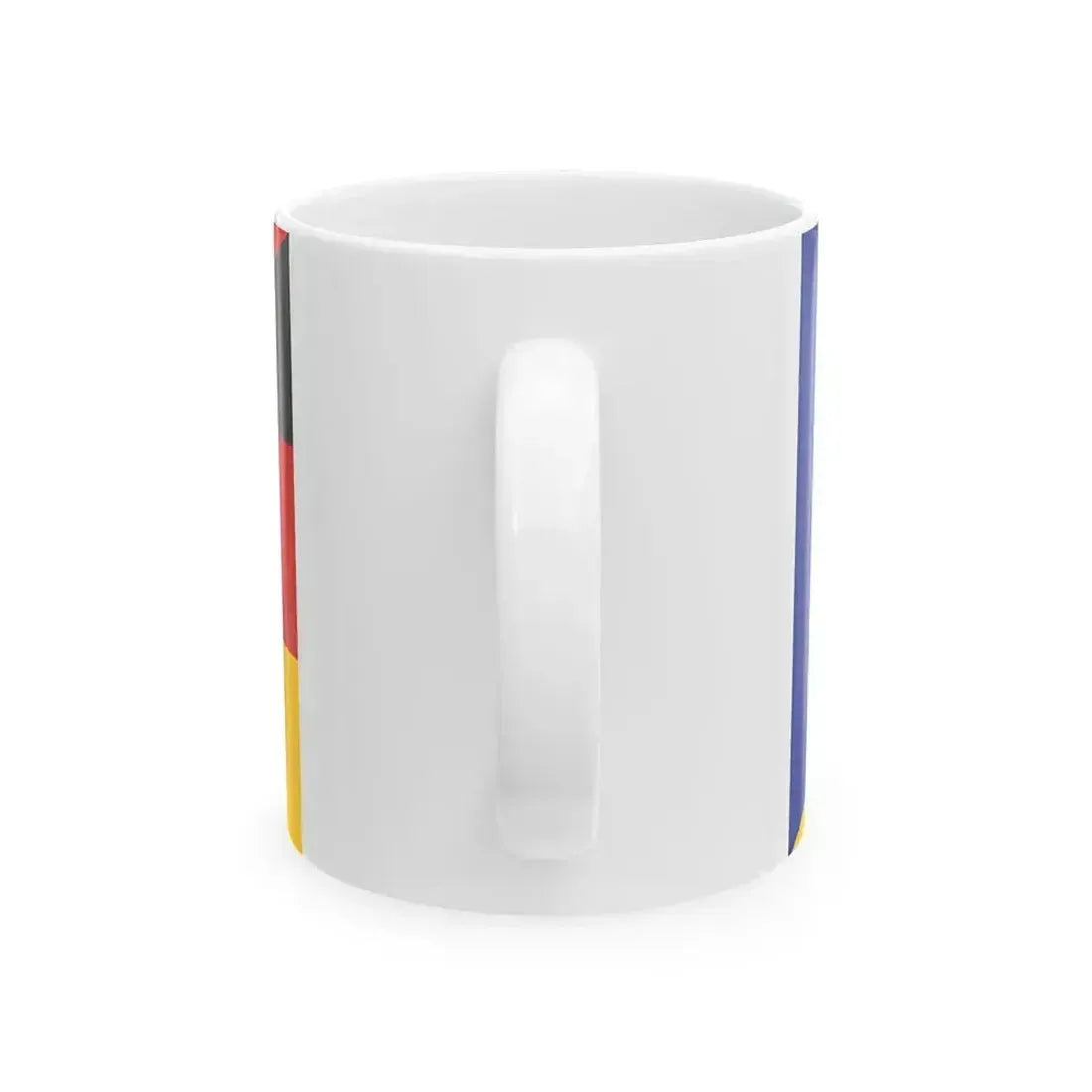Flag of France and Germany (France) White Coffee Mug - Go Mug Yourself