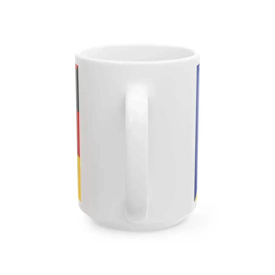 Flag of France and Germany (France) White Coffee Mug - Go Mug Yourself