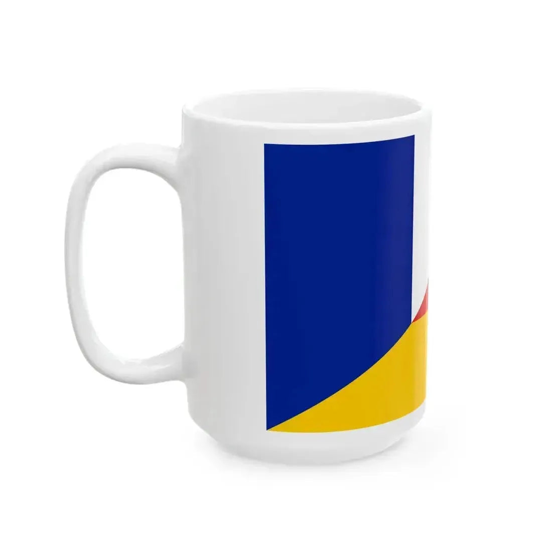 Flag of France and Germany (France) White Coffee Mug - Go Mug Yourself
