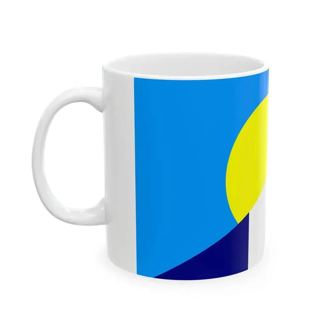 Flag of France and Palau (France) White Coffee Mug - Go Mug Yourself