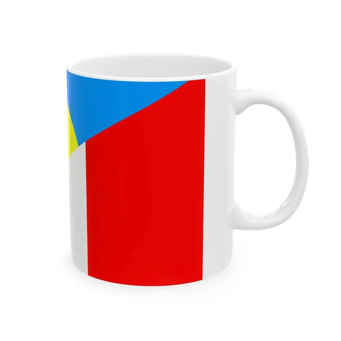 Flag of France and Palau (France) White Coffee Mug - Go Mug Yourself