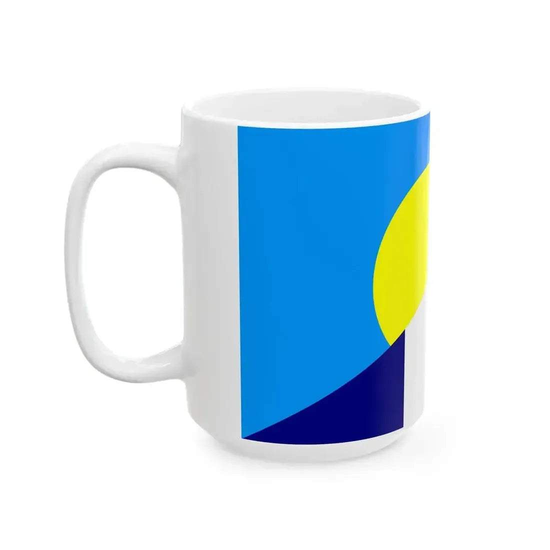 Flag of France and Palau (France) White Coffee Mug - Go Mug Yourself