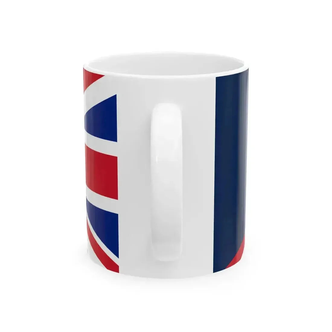 Flag of France and the United Kingdom (France) White Coffee Mug - Go Mug Yourself