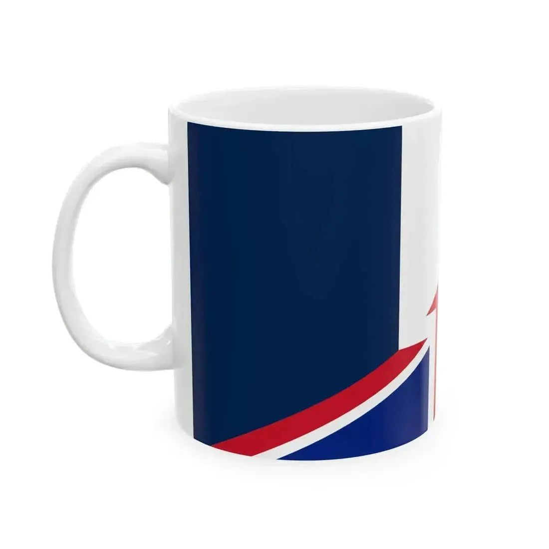 Flag of France and the United Kingdom (France) White Coffee Mug - Go Mug Yourself
