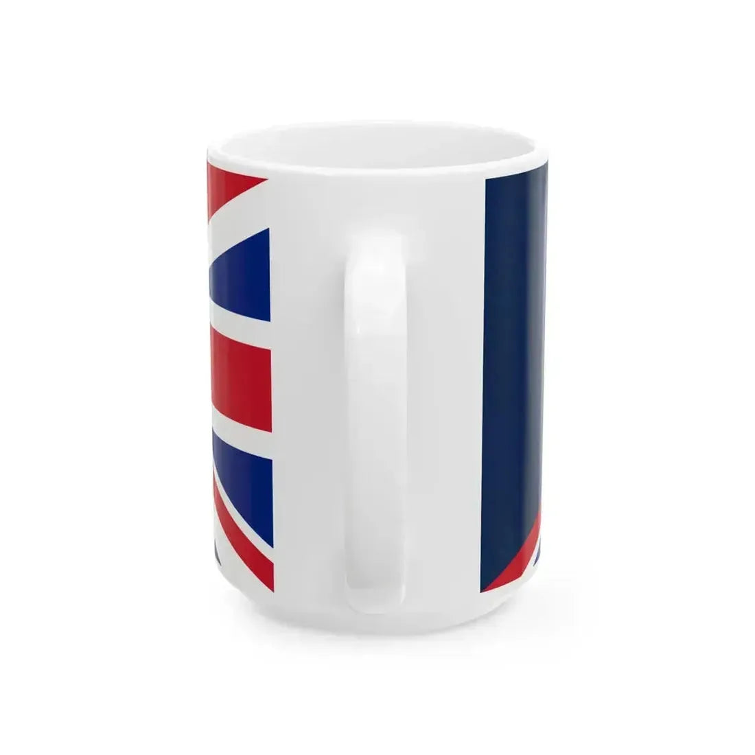 Flag of France and the United Kingdom (France) White Coffee Mug - Go Mug Yourself