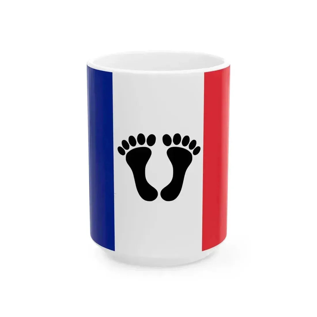 Flag of France Pieds-noirs (France) White Coffee Mug 15oz - Go Mug Yourself