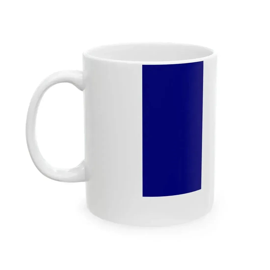 Flag of France with football (France) White Coffee Mug - Go Mug Yourself