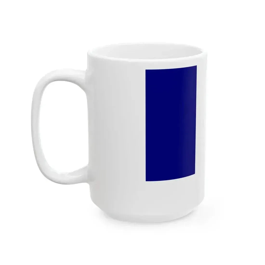 Flag of France with football (France) White Coffee Mug - Go Mug Yourself