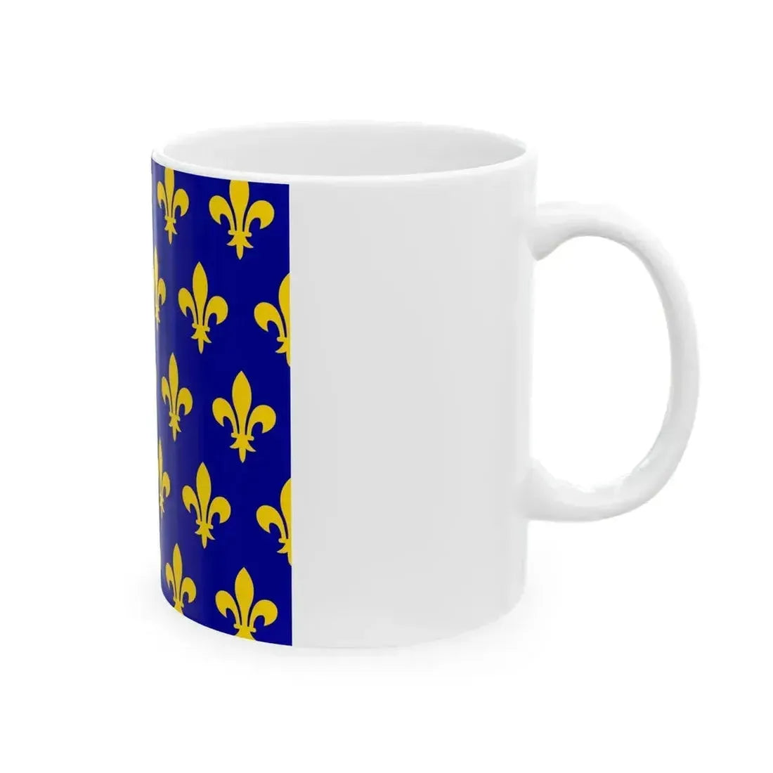 Flag of France XII-XIII (France) White Coffee Mug - Go Mug Yourself
