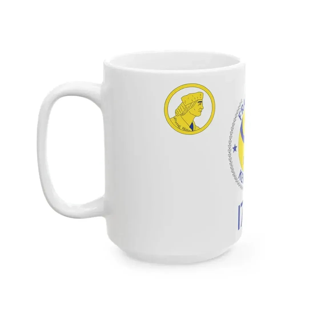 Flag of Frankfort Kentucky 1959-2024 (United States) White Coffee Mug - Go Mug Yourself
