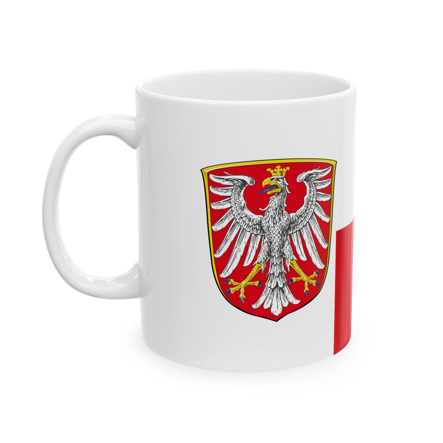 Flag of Frankfurt am Main (Germany) White Coffee Mug-Go Mug Yourself