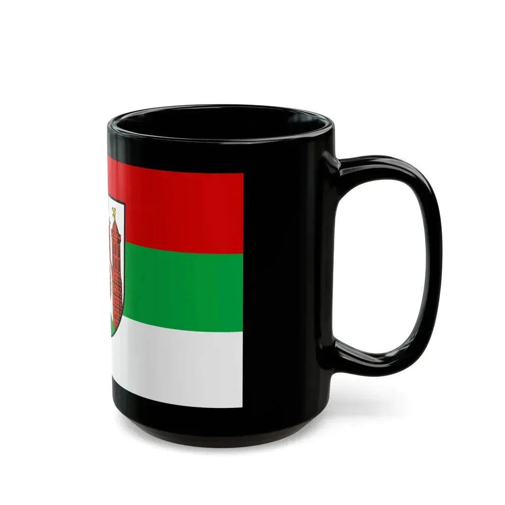 Flag of Frankfurt an der Oder Germany - Black Coffee Mug - Go Mug Yourself