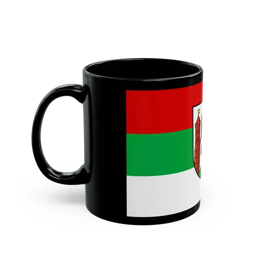Flag of Frankfurt an der Oder Germany - Black Coffee Mug - Go Mug Yourself