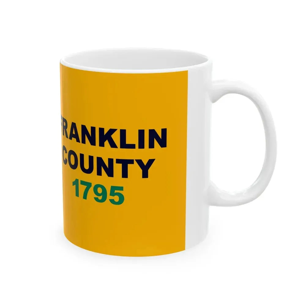Flag of Franklin County Kentucky (United States) White Coffee Mug - Go Mug Yourself