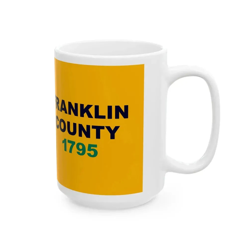 Flag of Franklin County Kentucky (United States) White Coffee Mug - Go Mug Yourself