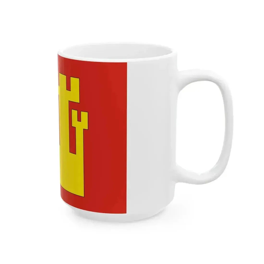 Flag of Fredrikstad (Norway) White Coffee Mug - Go Mug Yourself