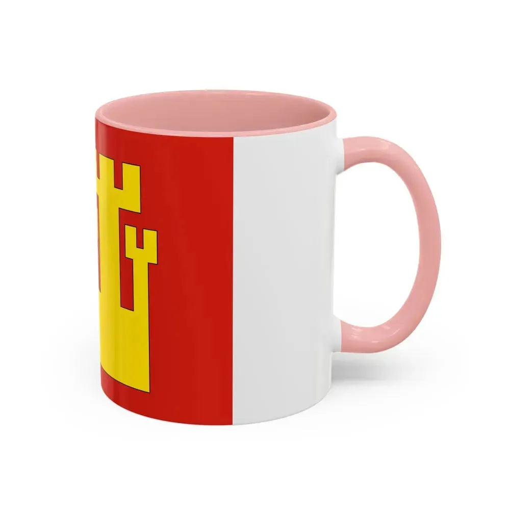 Flag of Fredrikstad Viken Norway - Accent Coffee Mug - Go Mug Yourself