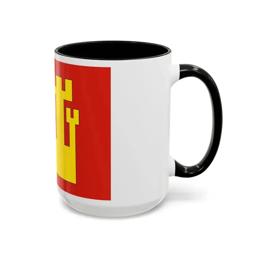 Flag of Fredrikstad Viken Norway - Accent Coffee Mug - Go Mug Yourself