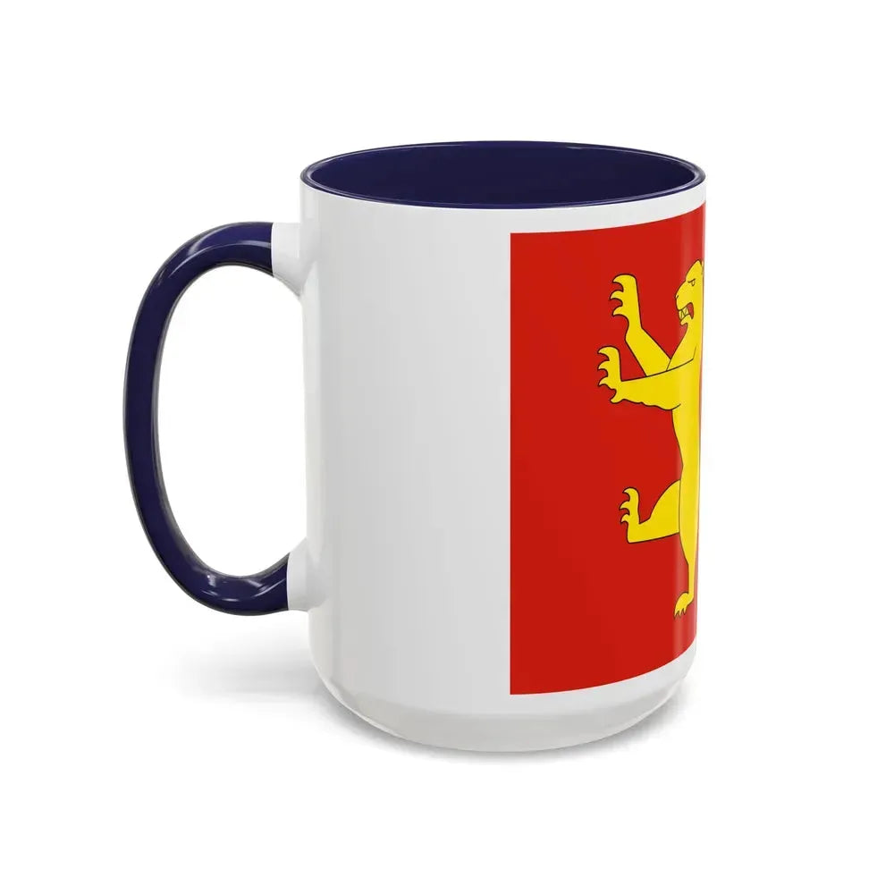 Flag of Fredrikstad Viken Norway - Accent Coffee Mug - Go Mug Yourself