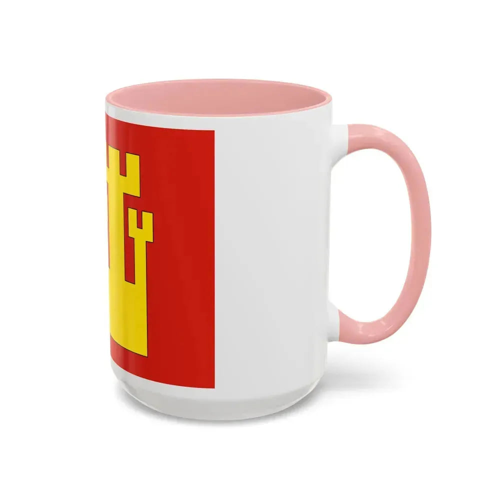 Flag of Fredrikstad Viken Norway - Accent Coffee Mug - Go Mug Yourself