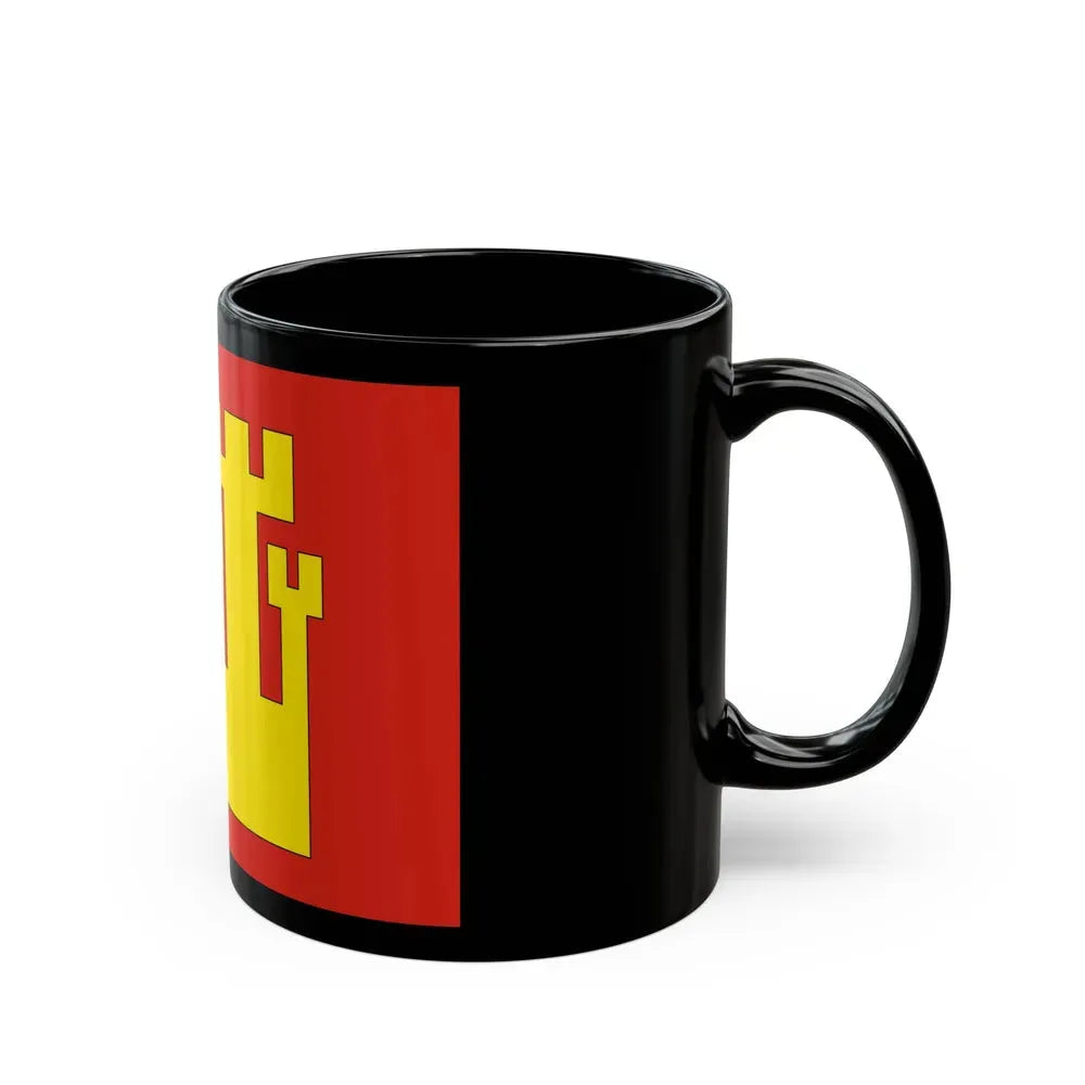 Flag of Fredrikstad Viken Norway - Black Coffee Mug - Go Mug Yourself