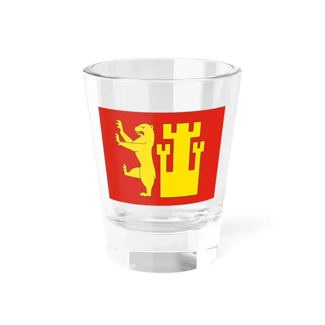 Flag of Fredrikstad Viken Norway - Shot Glass 1.5oz 1.5oz - Go Mug Yourself