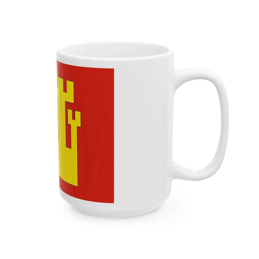 Flag of Fredrikstad Viken Norway - White Coffee Mug - Go Mug Yourself