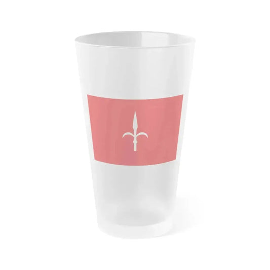 Flag of Free Territory of Trieste Italy - Frosted Pint Glass 16oz 16oz Frosted - Go Mug Yourself