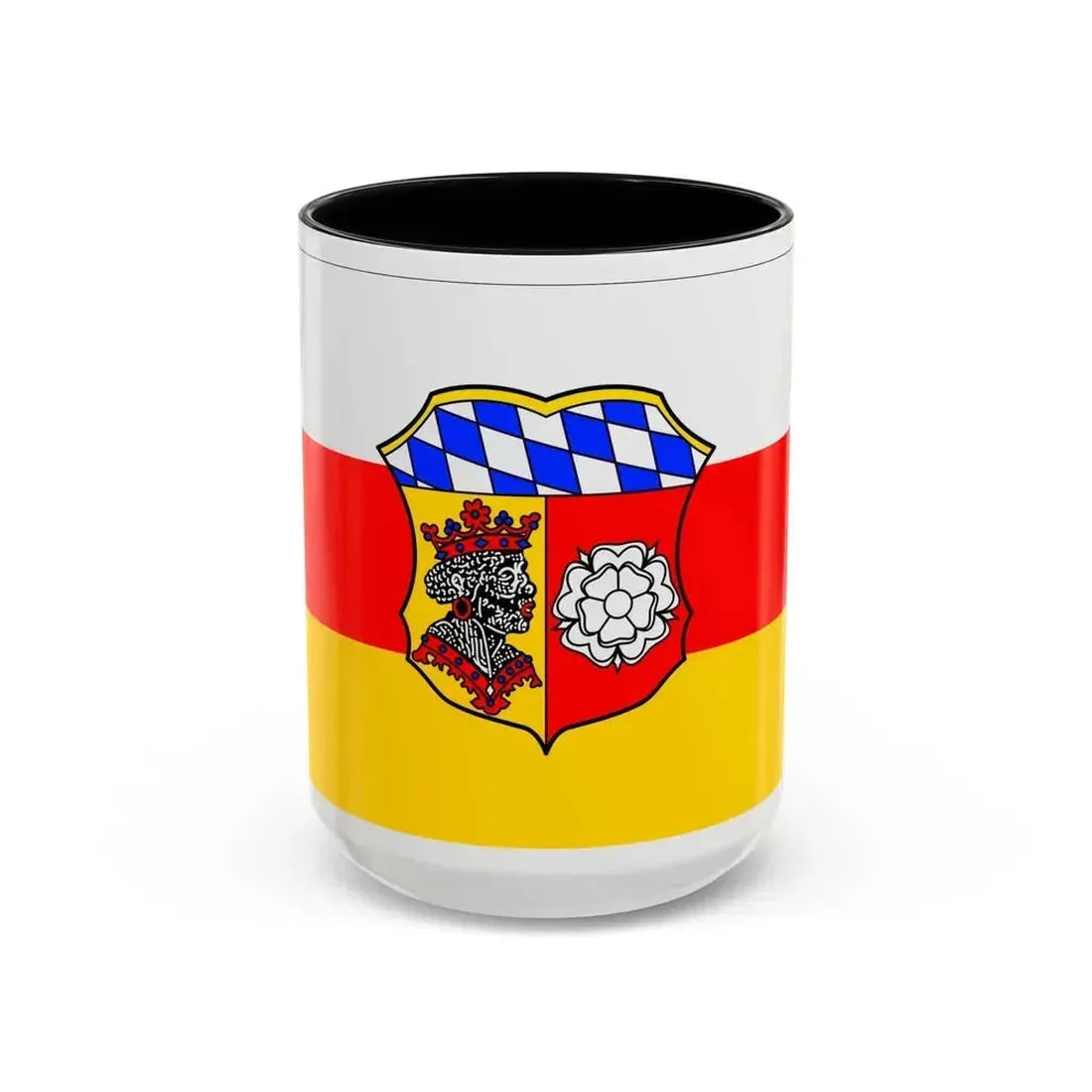 Flag of Freising Germany - Accent Coffee Mug 15oz Black - Go Mug Yourself