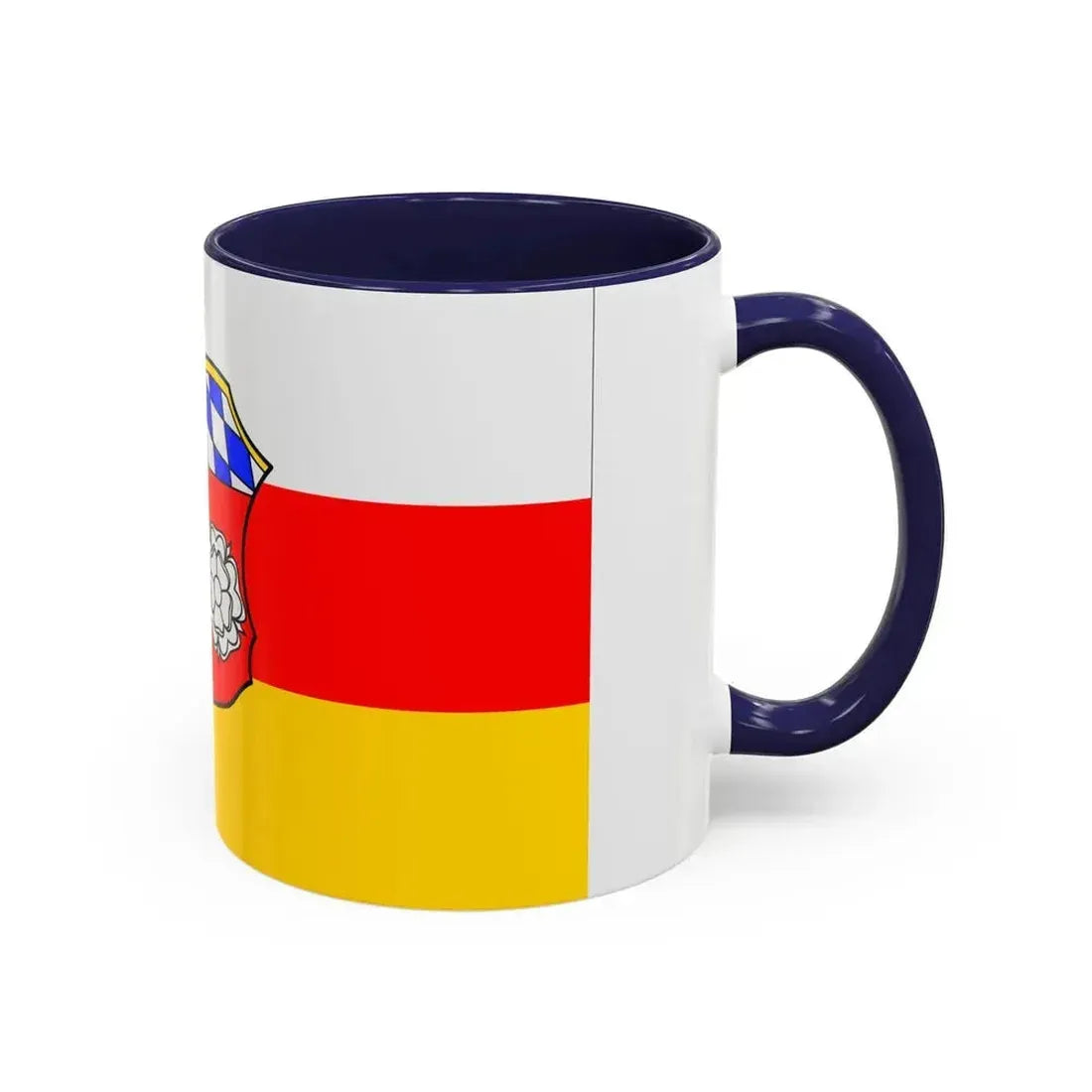 Flag of Freising Germany - Accent Coffee Mug - Go Mug Yourself