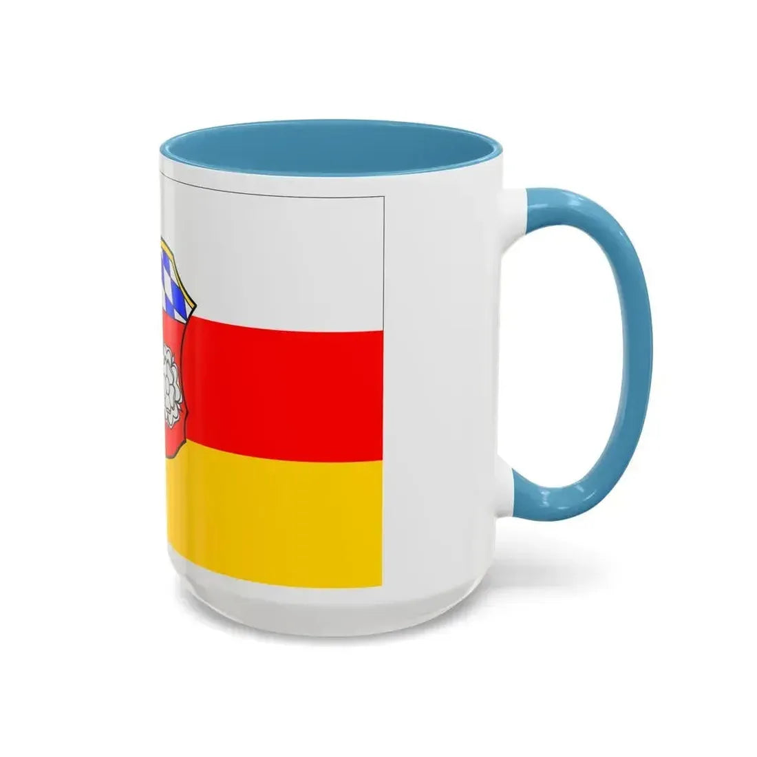 Flag of Freising Germany - Accent Coffee Mug - Go Mug Yourself