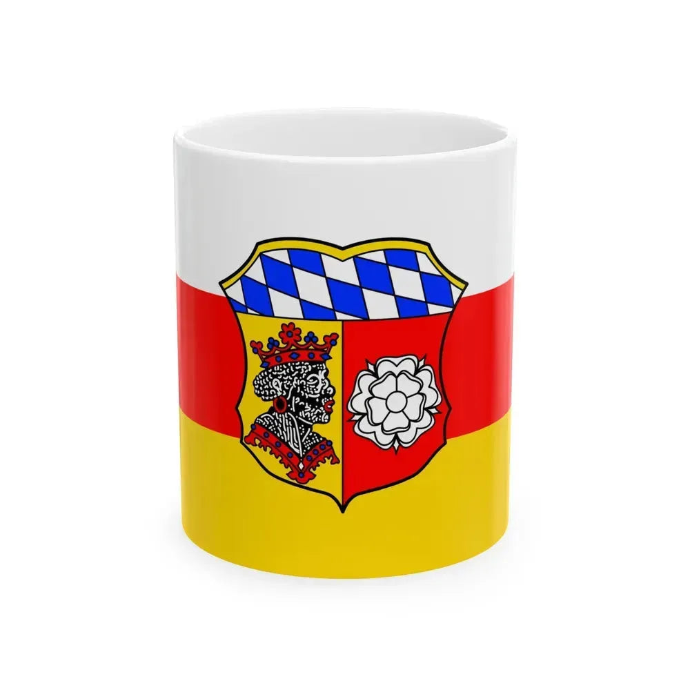 Flag of Freising Germany - White Coffee Mug 11oz - Go Mug Yourself