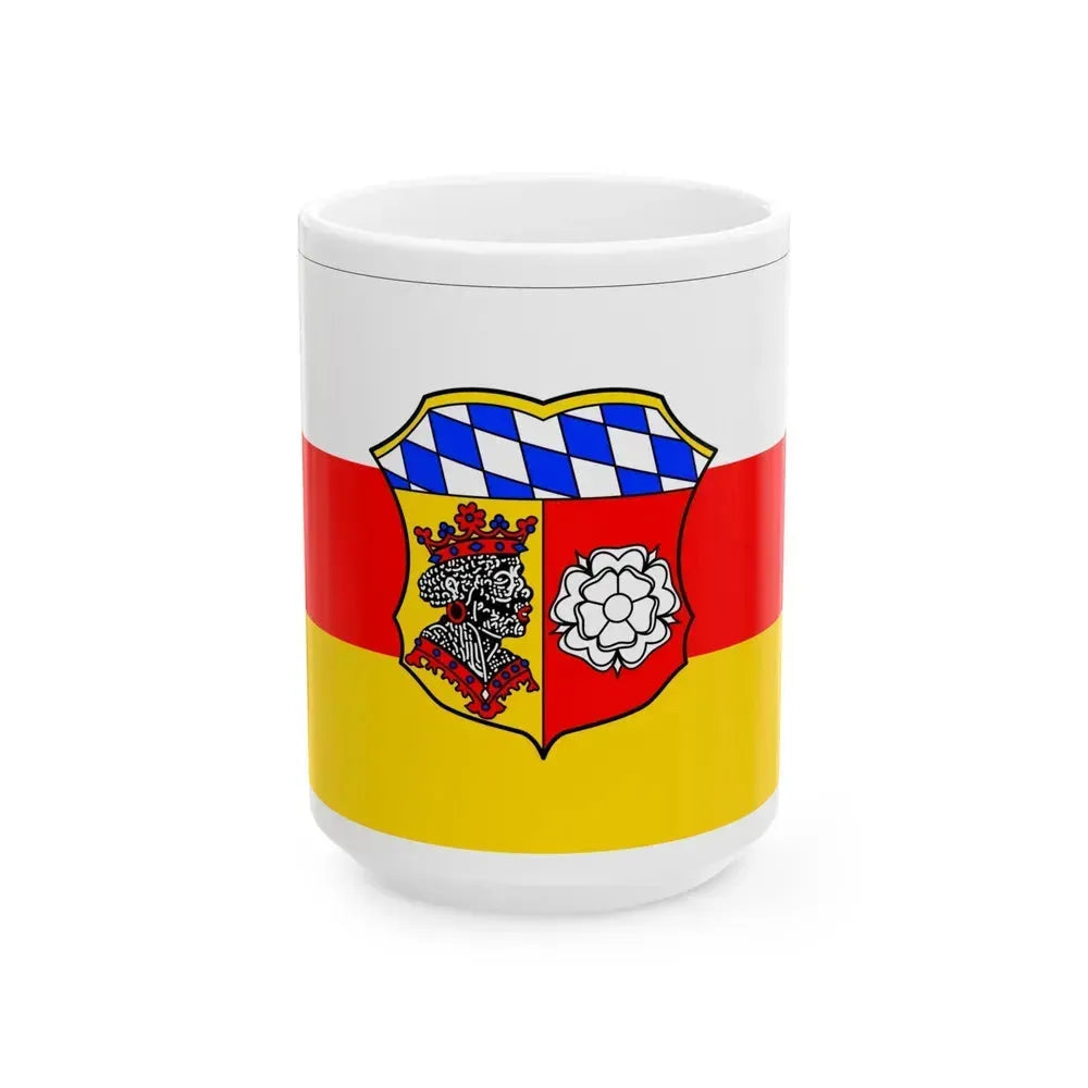 Flag of Freising Germany - White Coffee Mug 15oz - Go Mug Yourself