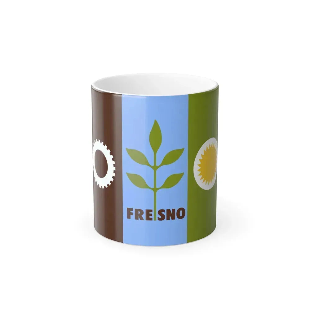 Flag of Fresno, California - Color Changing Coffee Mug 11oz - Go Mug Yourself