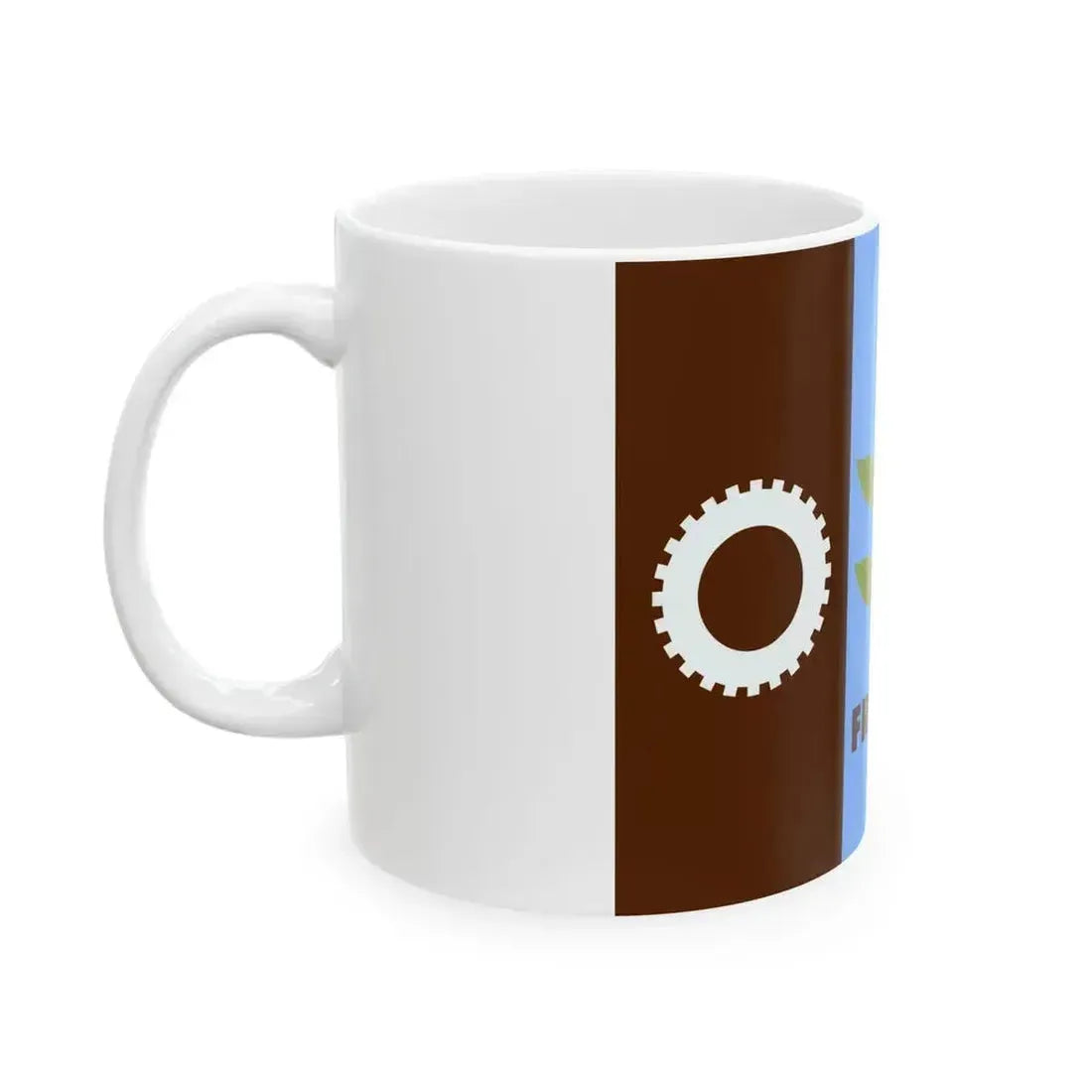 Flag of Fresno California (United States) White Coffee Mug - Go Mug Yourself