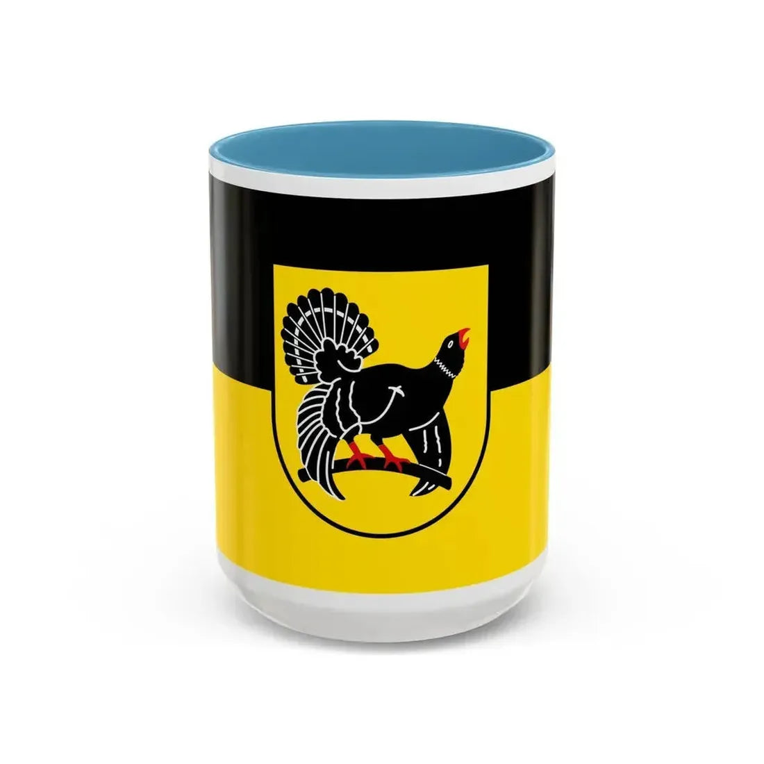 Flag of Freudenstadt Germany - Accent Coffee Mug 15oz Light Blue - Go Mug Yourself