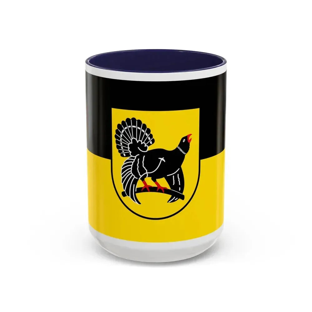 Flag of Freudenstadt Germany - Accent Coffee Mug 15oz Navy - Go Mug Yourself