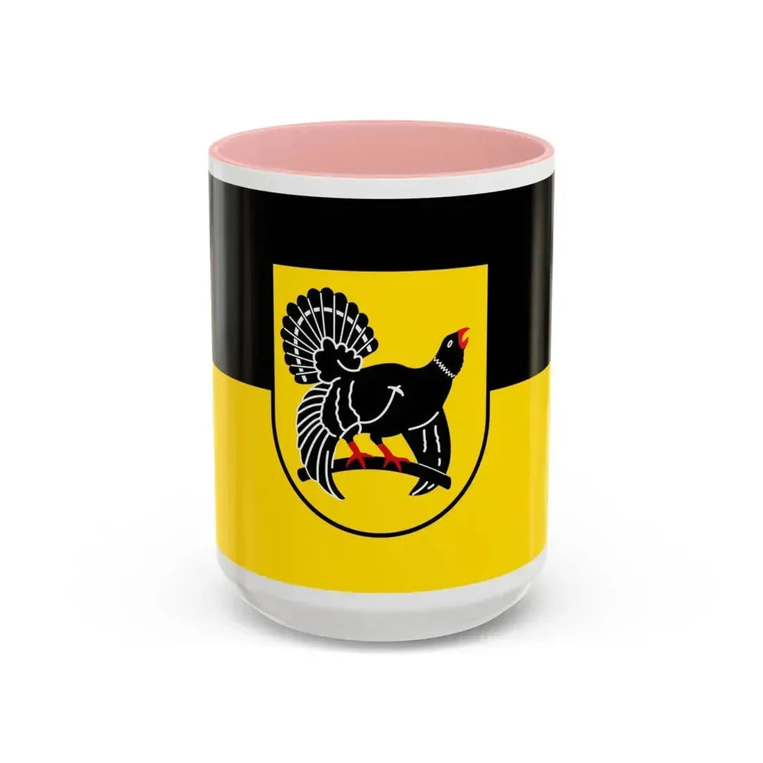 Flag of Freudenstadt Germany - Accent Coffee Mug 15oz Pink - Go Mug Yourself