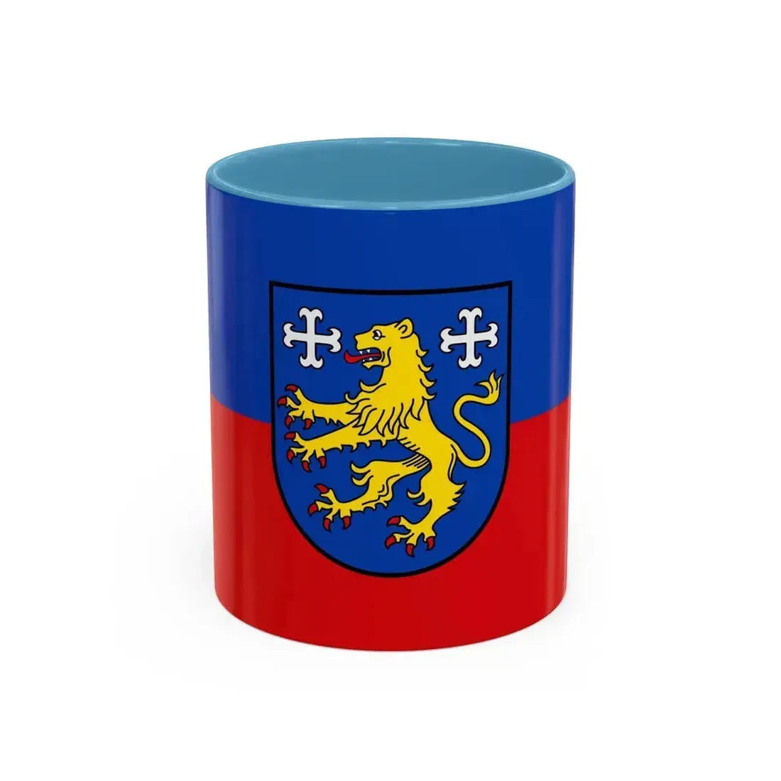 Flag of Friesland 2 Germany - Accent Coffee Mug 11oz Light Blue - Go Mug Yourself