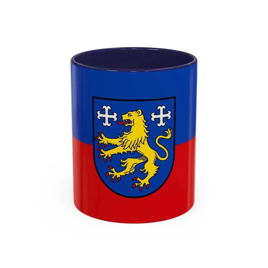 Flag of Friesland 2 Germany - Accent Coffee Mug 11oz Navy - Go Mug Yourself