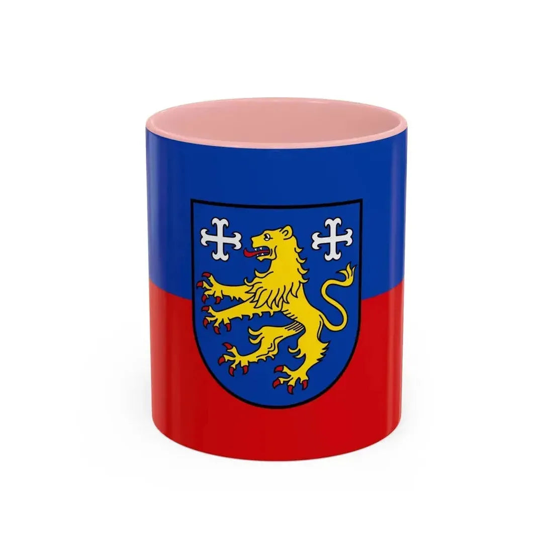 Flag of Friesland 2 Germany - Accent Coffee Mug 11oz Pink - Go Mug Yourself