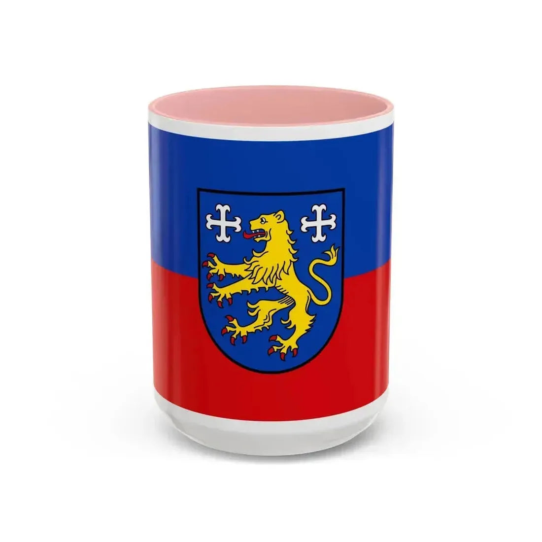 Flag of Friesland 2 Germany - Accent Coffee Mug 15oz Pink - Go Mug Yourself