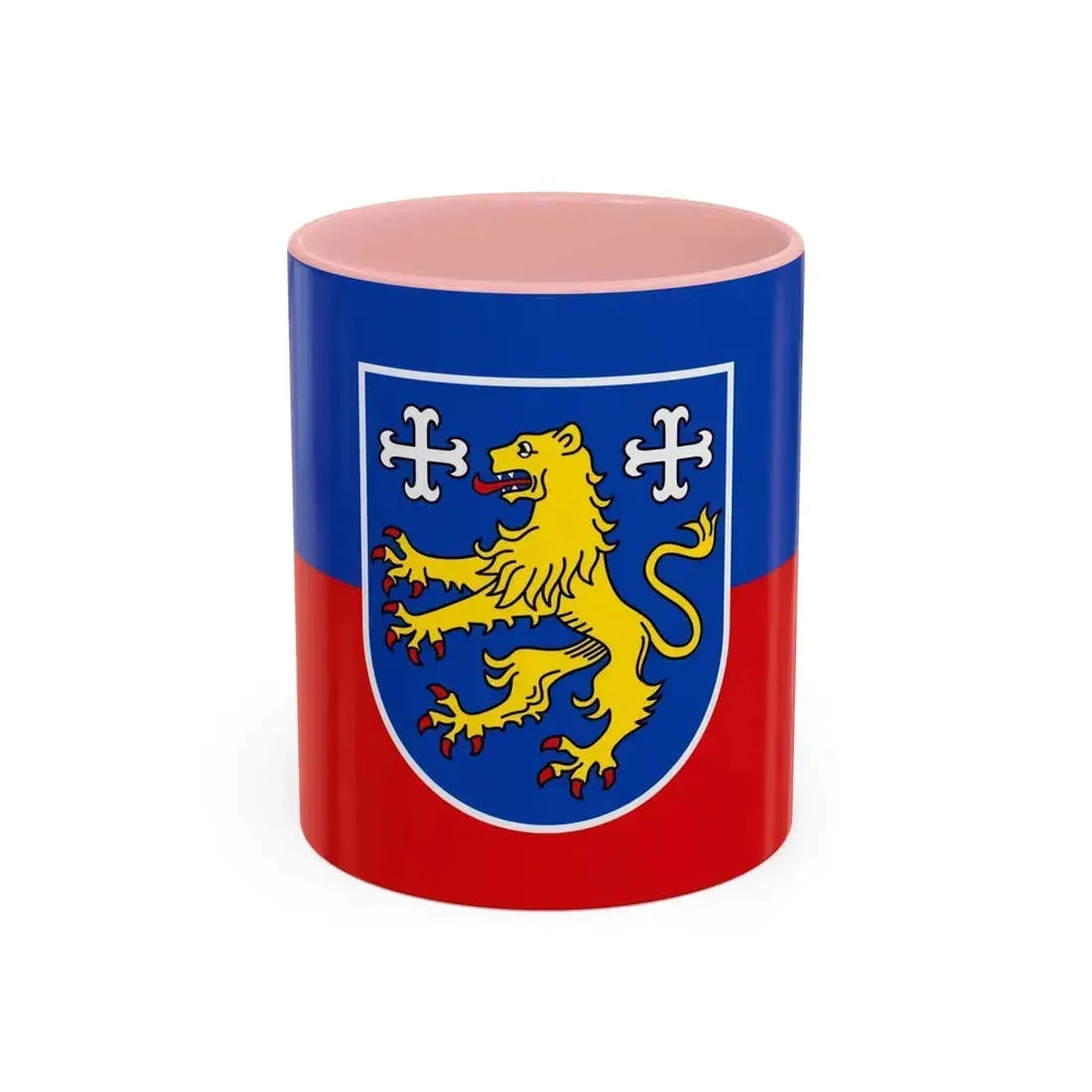 Flag of Friesland Germany - Accent Coffee Mug 11oz Pink - Go Mug Yourself