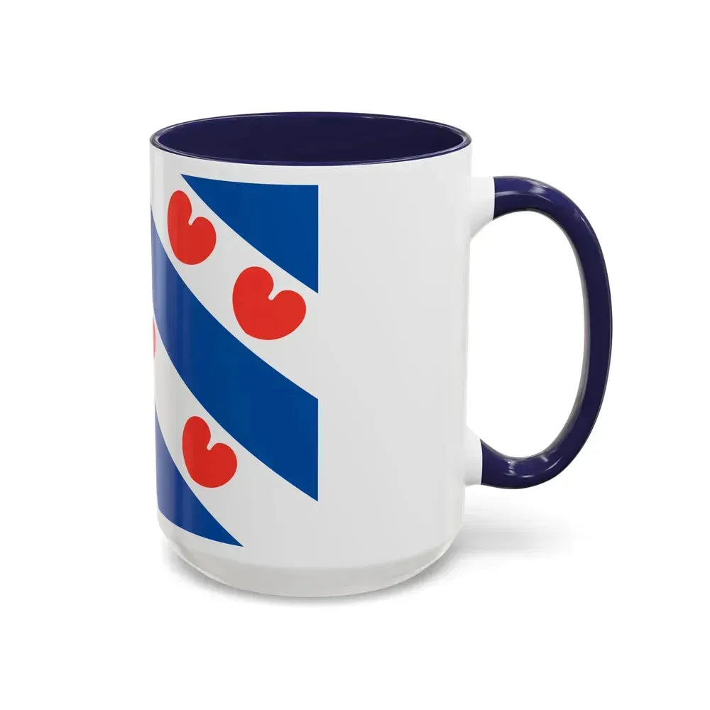 Flag of Friesland Netherlands - Accent Coffee Mug - Go Mug Yourself